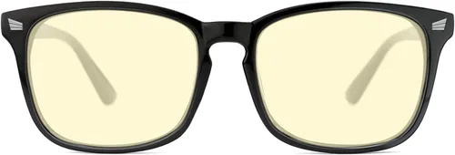 Miniatura 11 de TIJN Lentes de bloqueo de luz azul para mujeres y hombres, marco transparente cuadrado, anteojos nerd anti luz azul, gafas para pantalla