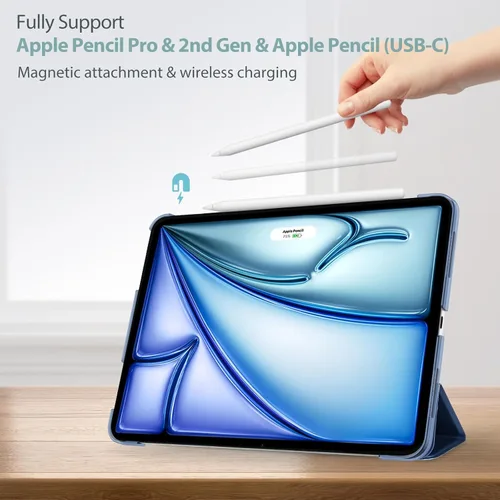 Miniatura 3 de ProCase Funda inteligente para iPad Air de 11 pulgadas M3 M2 2025 2024/10.9 Air 5ª 4ª Generación 2022 2020, Funda protectora para Air 5 4 - Azul