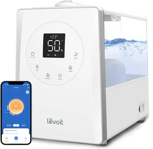 Miniatura 2 de LEVOIT LV600S Humidificadores inteligentes de niebla cálida y fría y almohadillas aromáticas, paquete de 16, filtros de repuesto para humidificador