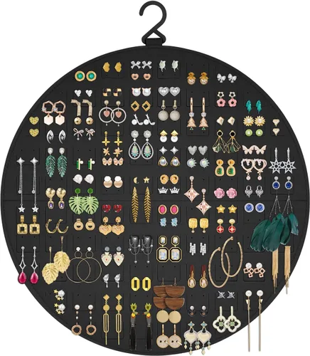 Organizador de Aretes, Soporte Colgante para Aretes, Capacidad para Hasta 128 Pares, Organizador de Almacenamiento para Aretes de Perno, Organizador