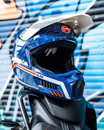Miniatura 6 de ILM Cascos de Motocicleta Todoterreno Juveniles para Niños Casco ATV Motocross BMX Fuera de Carretera Motocicleta con Gafas Guantes Máscara DOT