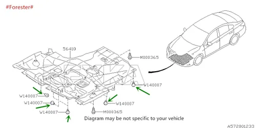 Miniatura 7 de Rexka 25 piezas de 0.394 in de agujero para parachoques de motor para guardabarros y rejillas compatibles con Subaru 909140007 Baja Forester Impreza
