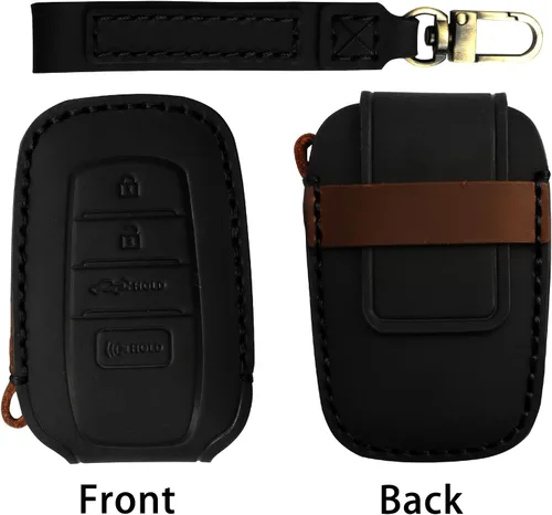Miniatura 4 de Funda para Llavero para Accesorios Toyota Tundra 2022-2024 2025 2026, para Tacoma 2024 2025 2026 Cubierta de Llavero de Cuero, para Camry 2025 2026