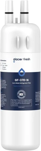 GLACIER FRESH Filtro de agua para refrigerador compatible con W10295370A, EDR1RXD1, WHR1RXD1, KAD1RXD1, filtro 1, W10295370, P4RFWB, P8RFWB2L,