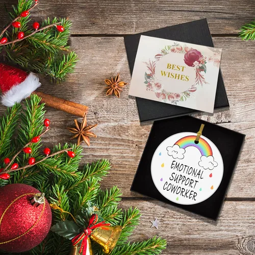 Miniatura 7 de REWIDPARTY Divertidos regalos para compañeros de trabajo para mujeres, recuerdo de placa de cerámica de apoyo emocional, regalos de cumpleaños