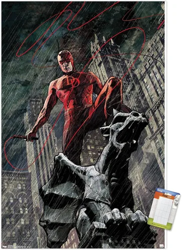 Miniatura 10 de Marvel Comics DaredeVil - Póster de pared de Hell's Kitchen DeVil, 22.4 pulgadas de largo x 14.7 pulgadas de ancho, versión premium sin marco