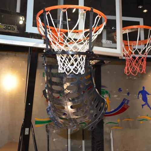 Miniatura 4 de Sistema de retorno de bola resistente al desgaste de alta resistencia conveniente baloncesto Hoop Ball sistema de retorno para baloncesto negro