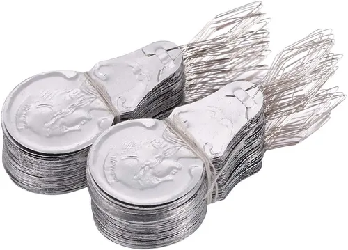 100 x lazo de alambre de tono plateado DIY aguja enhebrador de costura inserción mano máquina herramienta de costura