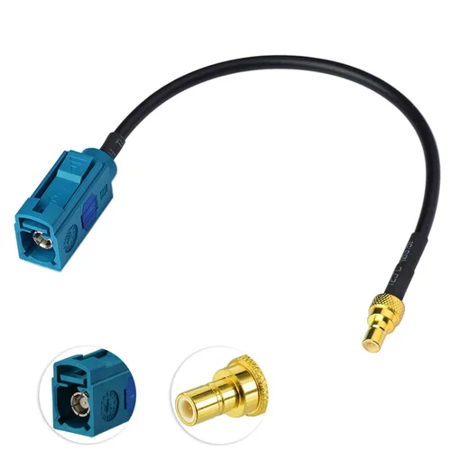Miniatura 5 de Bingfu Cable adaptador de antena de radio satelital para vehículo, 5.9 in, 6 pulgadas, Fakra Z hembra a SMB, cable coaxial de coleta para coche