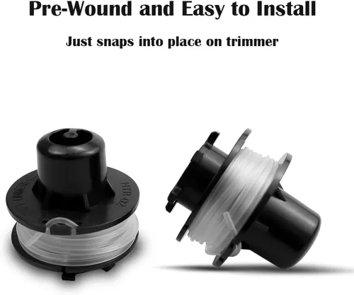 Miniatura 5 de 88185 - Línea de recortadora de hilo compatible con Toro 51241 51460 51464 51467, carrete de repuesto de 10 pies y 0.065 pulgadas, paquete de 4