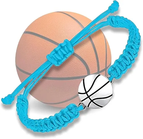 Miniatura 19 de Sportybella Pulsera unisex con dije de baloncesto – Pulsera de amistad ajustable con dije de baloncesto