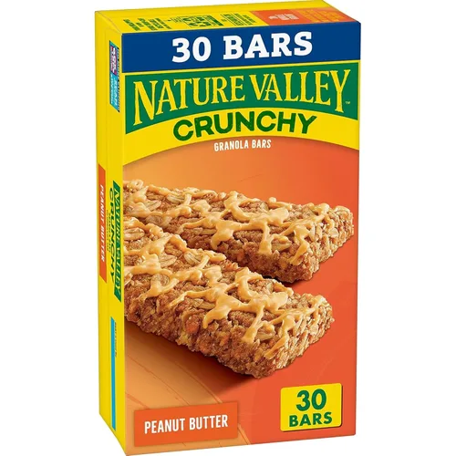 Miniatura 8 de Nature Valley - Barras de granola crujientes, mantequilla de maní, 12 unidades, 8.94 onzas (6 sobres)