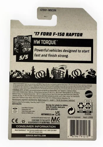 Miniatura 2 de Hot Wheels Ford F-150 Raptor '17 - 167/250 Par 5/5