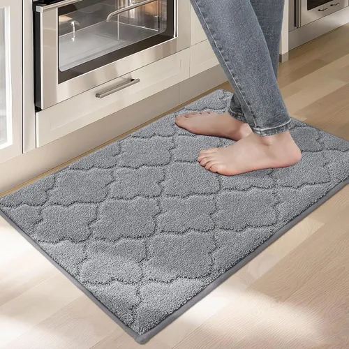 Miniatura 40 de COSY HOMEER Alfombras suaves de cocina [2 piezas] para el frente del fregadero súper absorbentes, tapetes y tapetes de cocina de 20 x 30 pulgadas/20