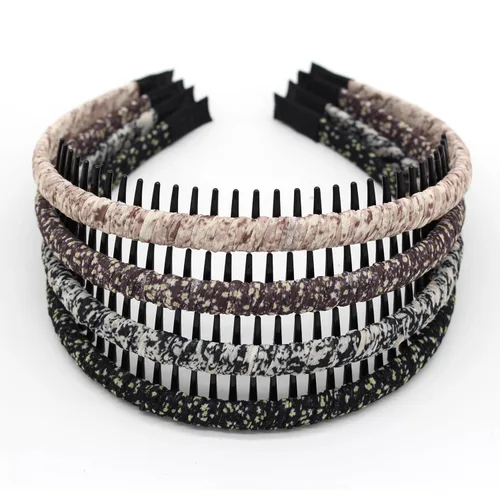 Miniatura 16 de JOBAND Diadema de Aro con Púas Multicolor, Diadema con Peine, Accesorios para el Cabello Suave y Cómodo, Antideslizante para Mujeres/Niñas