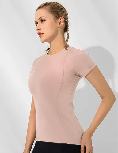 Miniatura 3 de Loovoo Paquete de 2 camisas de entrenamiento para mujer, manga larga, manga corta, compresión atlética, ajuste seco, yoga, gimnasio