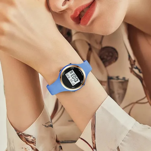 Miniatura 23 de Women LED Display Elecreonic Watch Fashion Chrono Alarm Digital Clock Woman Outdoor Sport Wirstwatch