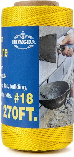 Miniatura 24 de HONGDA Cuerda de nailon, cuerda de nailon trenzado #18 de 250 pies, perfecta para trabajos de mampostería y para el diseño de construcción general