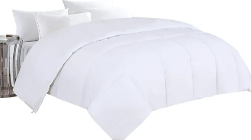 Marina Decoration Edredón mullido ultra suave de plumón de ganso alternativo acolchado transpirable para todas las estaciones, relleno de edredón