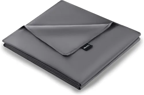 Miniatura 14 de ZonLi Funda de Edredón para Manta con Peso (Gris Leche de Almendra, 48"x72"), Funda de Edredón Suave y Transpirable Tamaño Twin Extraíble Funda