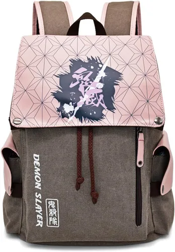 Mochila de anime Demon Slayer Kimetsu no Yaiba Nezuko Casual Mochila Tanjiro de gran capacidad para la escuela unisex Nezuko talla única Mochilas