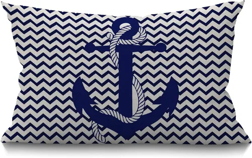 Miniatura 11 de Smooffly Our House - Funda de almohada lumbar de 12 x 20 pulgadas, de lino y algodón, rectangular, para sofá, decoración de casa rural