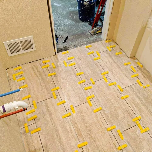 Miniatura 3 de Juego de 4000 espaciadores de nivelación de azulejos de tamaño mediano, sistema de nivelación de azulejos a prueba de óxido para instalación