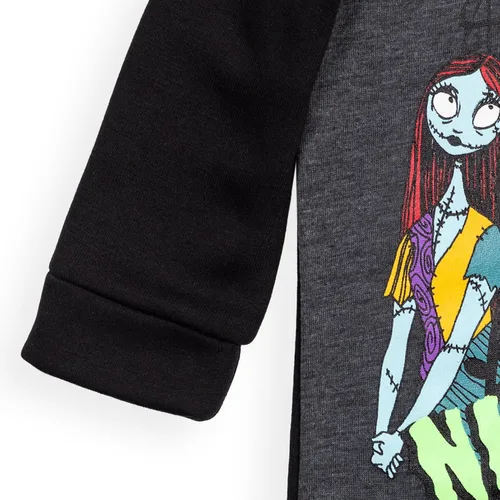 Miniatura 6 de Disney Nightmare Before Christmas Jack Skellington Oogie Boogie Sally - Sudadera con capucha de forro polar con cremallera de un cuarto para niños