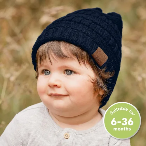 Miniatura 38 de KeaBabies 3-Pack Baby Beanies for Boys, Girls - Stretchy Knit Baby Hats, Cute Newborn