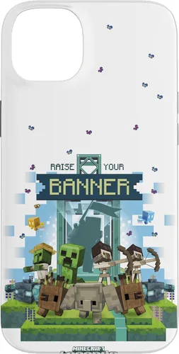 Miniatura 15 de Minecraft Legends Raise Your Banner Mobs Group Shot - Carcasa para iPhone 17