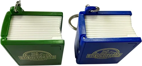 Miniatura 3 de Davidamy's - Mini llavero de regalo, juguete de dinosaurio, libro desplegable, miniatura de escena de palabras de dinosaurio, mochila para niños
