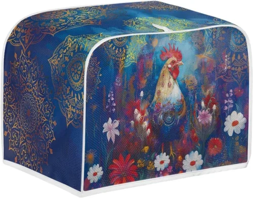 Miniatura 46 de Dolyues Beach Toaster Cover 2 Slice Universal Size Microwave Oven Dustproof Cover Women Gift Small Bread Cover with Portable Handle