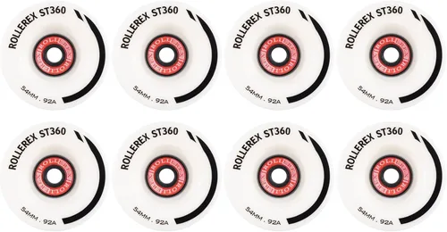 Miniatura 2 de Rollerex ST360 92A - Ruedas para patines de ruedas de 2.126 in x 1.260 in (paquete de 8 con rodamientos, espaciadores y arandelas)