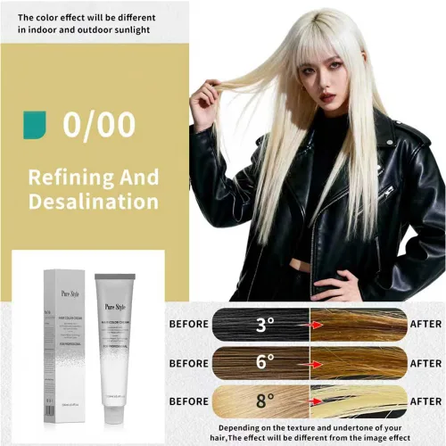 Miniatura 3 de PureStyle - Crema diluyente de color para el cabello, 3.4 fl oz (3.4 fl oz), tinte permanente con amoniaco, con nutrición, refinación y desalación