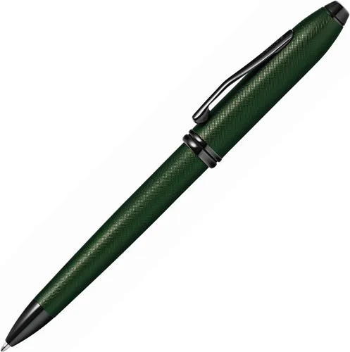 Miniatura 3 de Cross Townsend Lustrous - Bolígrafo de punta redonda, color cromado, Micro moleteado negro