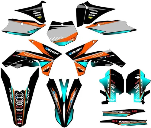 Miniatura 8 de Kit de base gráfica SXF Surge Black Senge 2011-2012 compatible con KTM