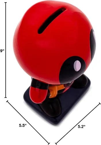 Miniatura 9 de Silver Buffalo Deadpool Chibi Stance - Banco pequeño de monedas de cerámica