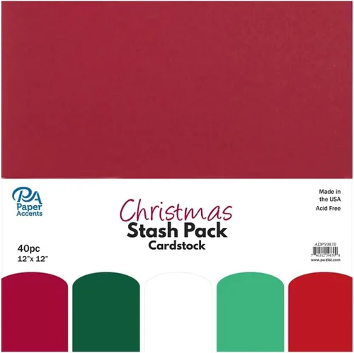 Miniatura 10 de PA Paper Accents - Paquete de cartulina de 12 x 12 pulgadas, papel de cartulina de color negro para hacer tarjetas, álbumes de recortes, impresión