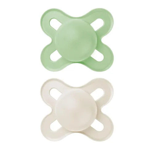 MAM Original Start Chupetes Mate para Bebé, Binky para 0-3 meses, pezón de silicona sin BPA, fácil de limpiar, ideal para bebés recién nacidos,