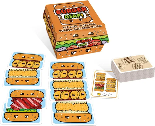 Miniatura 2 de Blue Orange Juego de cartas Games Burger ASAP! - Juego de cartas para familia o niños, juego de fiesta para 2 a 5 jugadores. Recomendado para edades