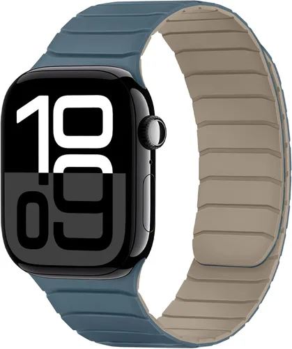 Miniatura 19 de Tasikar Bandas Magnéticas Compatibles con Apple Watch 42mm (Serie 11/Serie 10) 41mm 40mm 38mm, Correa de Reemplazo de Silicona Suave para iWatch SE