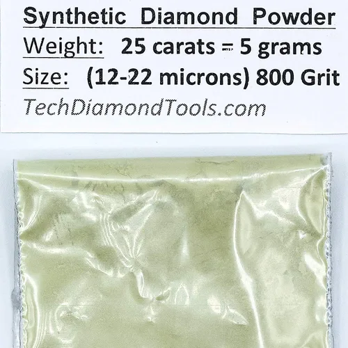 Miniatura 38 de TechDiamondTools Polvo de diamante para pulir vidrio, cuarzo, mármol, piedra, piedra, parabrisas, travertino, grano 14,000, grano 14,000, 0-1