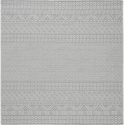 Miniatura 35 de SAFAVIEH Alfombra lavable para exteriores, colección Courtyard de 2.3 x 6.7 pies, beige y azul aguamarina, no desprende pelusa y es fácil