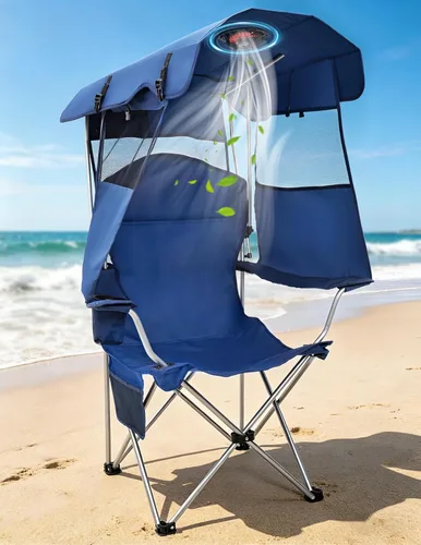 Miniatura 9 de Silla de campamento reclinable, silla plegable ajustable con respaldo de 100° a 140°, marco en X resistente que soporta 265 libras, respaldo