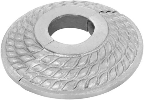 Miniatura 79 de Renovators Supply Manufacturing Placa de escudo de 3,13 pulgadas OD Escutcheon 1/2 en IPS Acabado de cobre antiguo Brida de radiador de aluminio