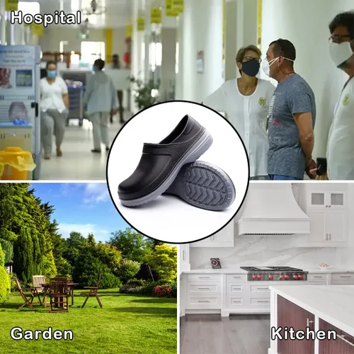 Miniatura 7 de Zapatos de chef para hombres y mujeres zuecos de cocina para hombres zapatos de cocina zapatos de trabajo de enfermera zapatos de trabajo