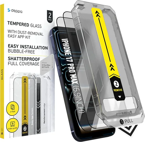 Miniatura 7 de Deppa Pack de 2 Protector de pantalla para iPhone Air (6.5") con bandeja de instalación inteligente Libre de polvo y burbujas Vidrio