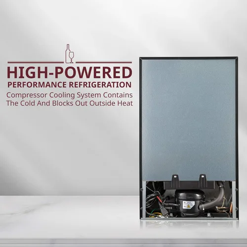 Miniatura 8 de Schmecke - Refrigerador de vino con compresor de 24 botellas con cerradura Gran bodega independiente Refrigerador de vino digital 41f-64f