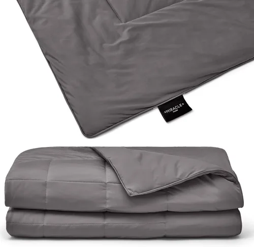Miracle Made Edredón fresco al tacto, tela suave y transpirable, con tratamiento plateado, ropa de cama ligera y acogedora diseñada para personas