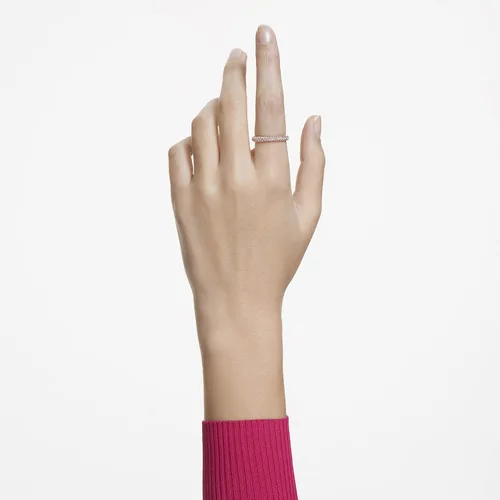 Miniatura 3 de Swarovski Stone Ring Jewelry Collection, Pink Crystals, Rose Gold Tone Finish